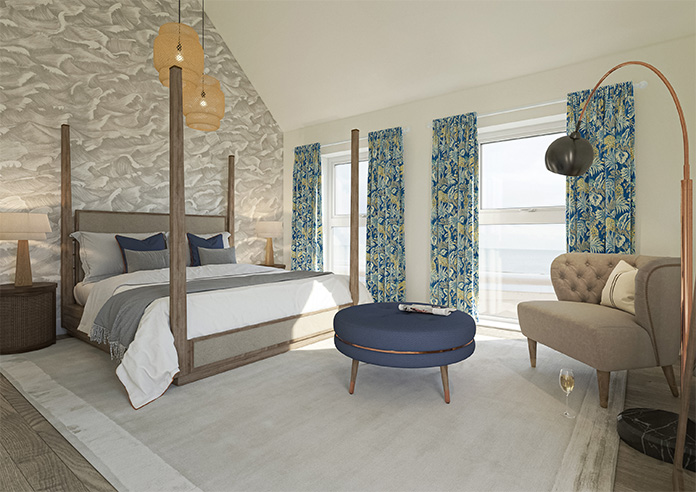 Leopard, Lapis - Made to Measure Curtain - Image 8